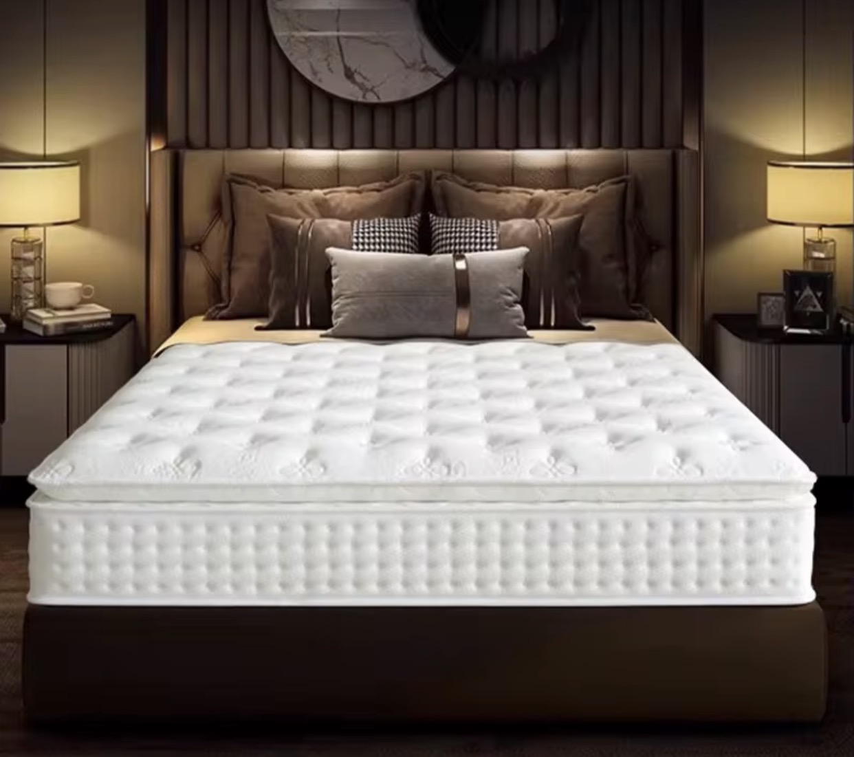 Matelas a mousse ressorts compressé