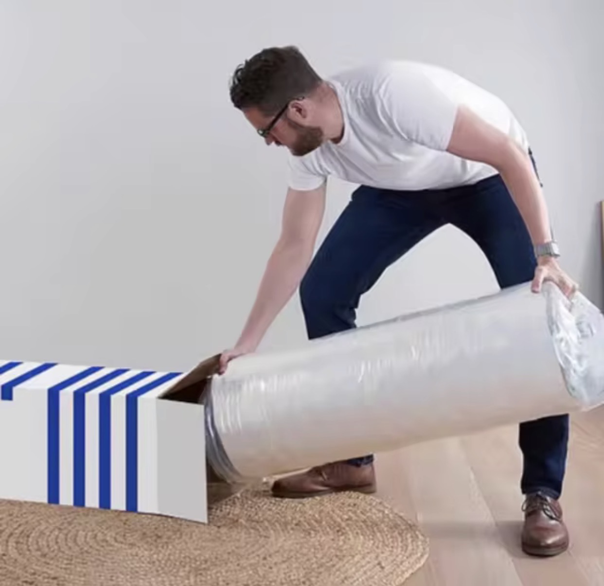 Matelas a mousse ressorts compressé