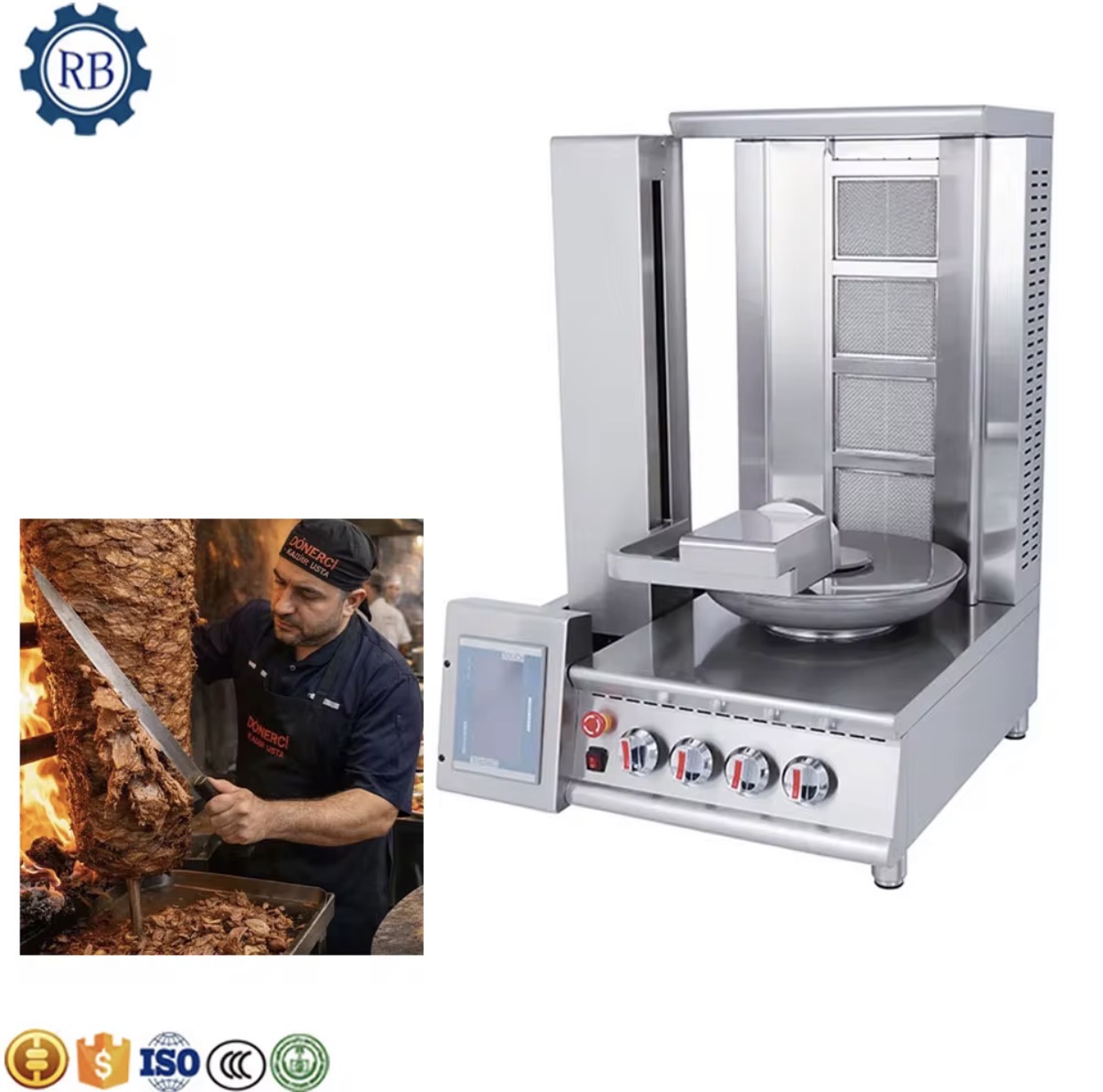 Machine à shawarma automatique